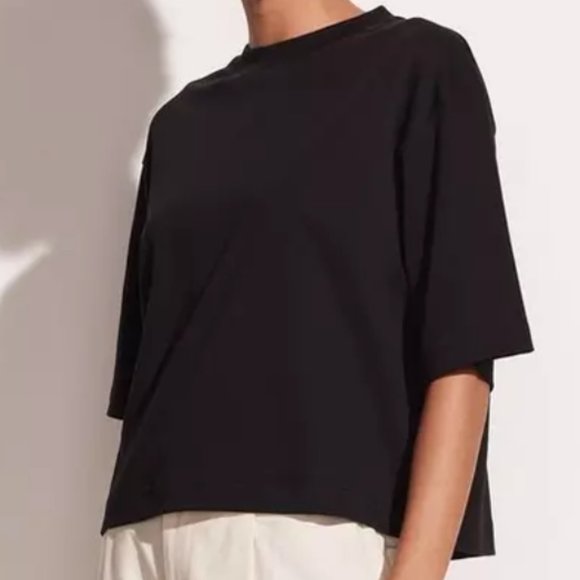 VINCE - WIDE SLEEVE CROP TEE - Picture 1 of 6